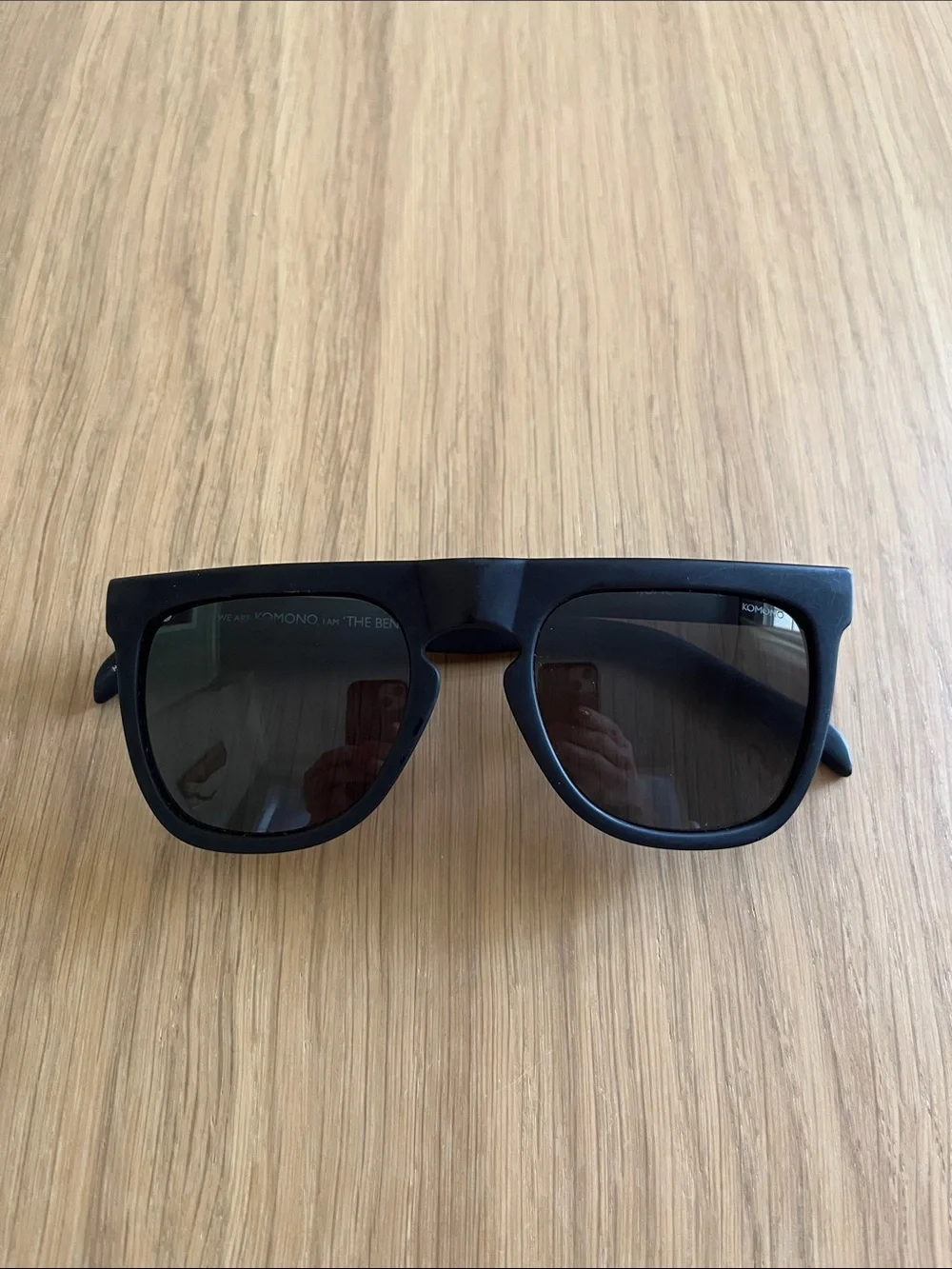 Komono the Bennet sunglasses, unisex, Glossy Black